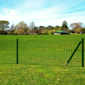 Set de euro vedação de aço verde 10x1,5 m D