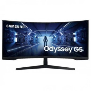 Monitor de jogos ultra-panorâmico SAMSUNG Odyssey G5 34" QHD C34G55TWWP preto D