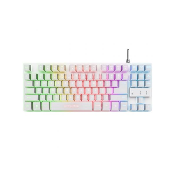 Teclado Gaming Trust Gaming GXT 833W Thado TKL blanco D