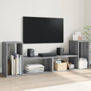 Móveis de TV 2 pcs engenharia cinza Sonoma 75x30x50 cm D