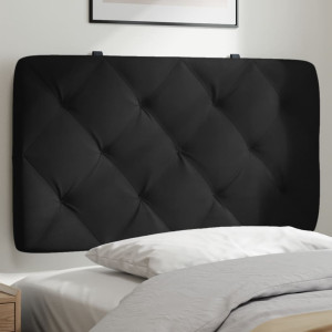 Cabecero de cama acolchado terciopelo negro 90 cm D