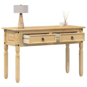 Mesa consola Corona madera maciza de pino 115x46x73 cm D