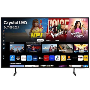 Smart TV SAMSUNG Crystal 75" LED 4K UHD TU75DU7105 negro D