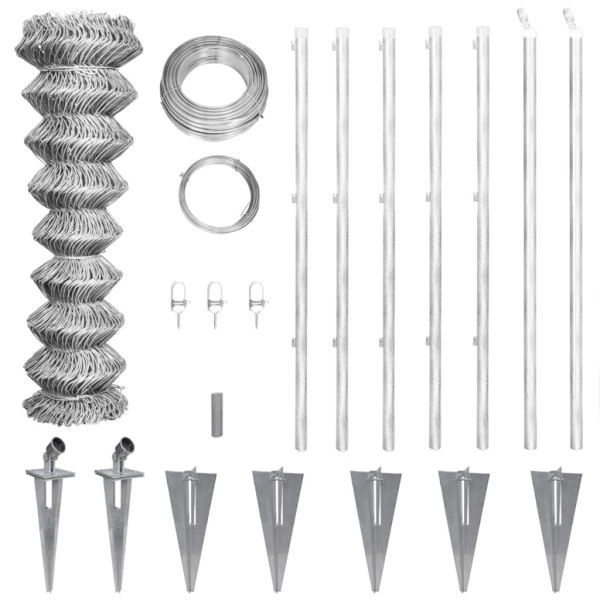 Parede de aço galvanizado 15x1.5 m D