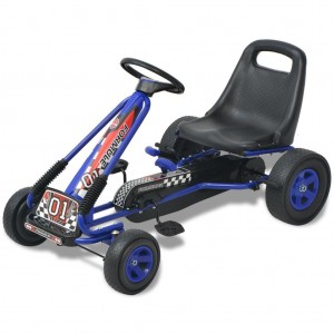 Kart con pedales asiento ajustable azul D