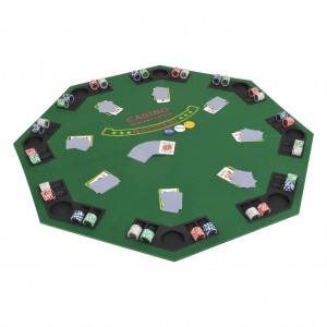 Superfície de póquer dobrável em 2 para 8 jogadores octogonal D