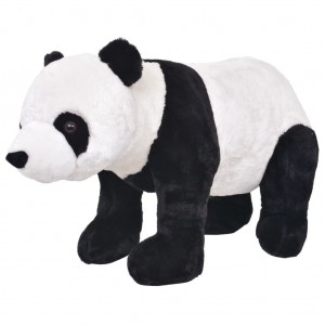 Urso panda de pé preto e branco XXL D