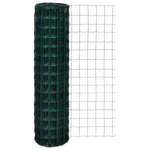 Set de euro valla acero verde 25x1.5 m D