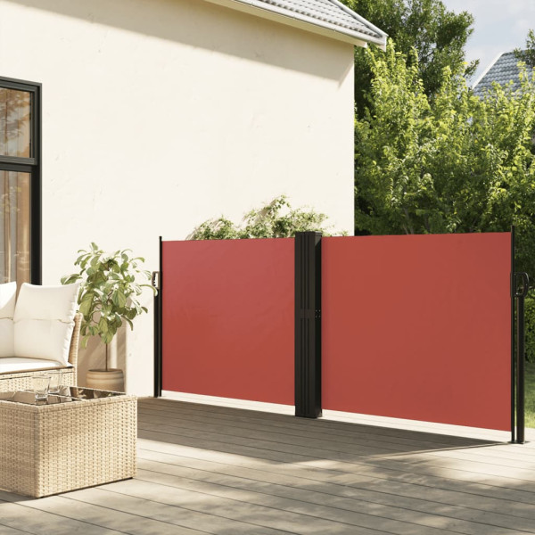 Toldo lateral retráctil terracota 140x1000 cm D