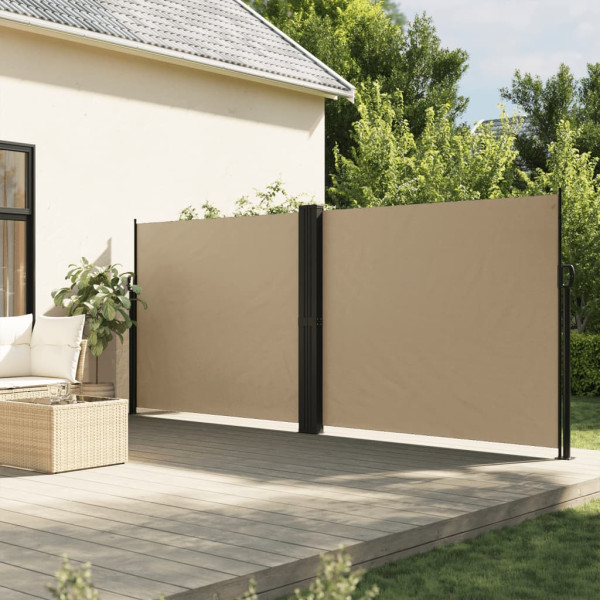 Toldo lateral retráctil beige 160x1200 cm D