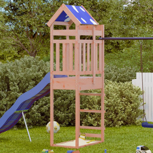 Torre de juegos madera maciza abeto Douglas 85x52.5x239 cm D