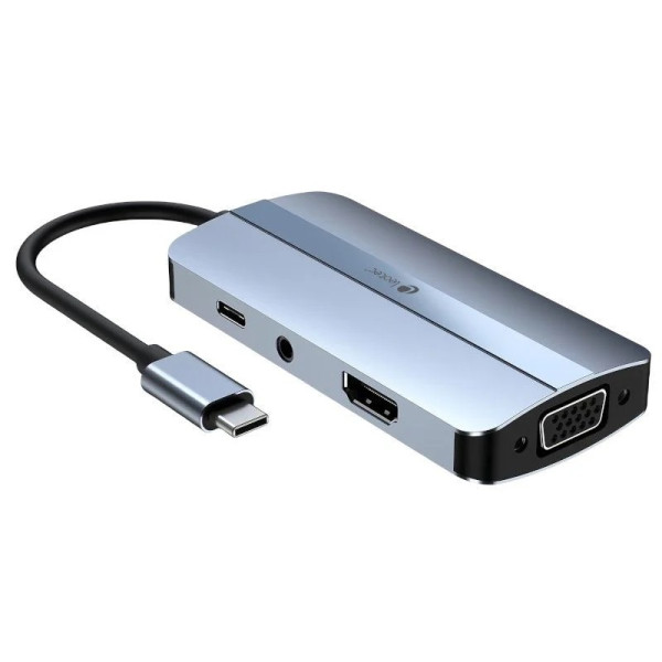 Docking Leotec USB tipo-C LEDS04 gris M 3