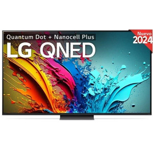 Smart TV LG 50" QNED UHD 4K 50QNED87T6B negro D
