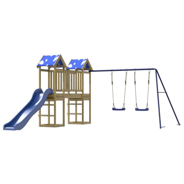 Parque infantil de exterior madera de pino impregnada M 4