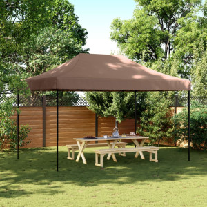 Tienda de fiesta plegable Pop-Up marrón 440x292x315 cm D