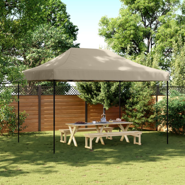 Tienda de fiesta plegable Pop-Up taupe 410x279x315 cm D