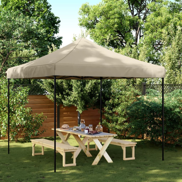 Tienda de fiesta plegable Pop-Up taupe 292x292x315 cm D