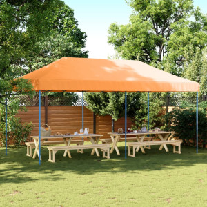 Tienda de fiesta plegable Pop-Up naranja 580x292x315 cm D