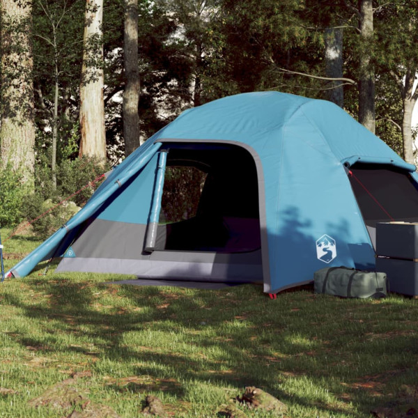 Tenda igloo para 4 pessoas impermeável azul D