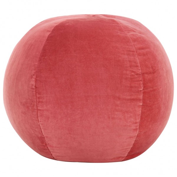 Puf de terciopelo de algodón rosa 50x35 cm Puf de terciopelo de algodón rosa 50x35 cm D