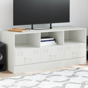 Mobiliário para TV de aço branco 99x39x44 cm D