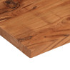 Tablero de mesa rectangular madera maciza acacia 80x30x3.8 cm 5