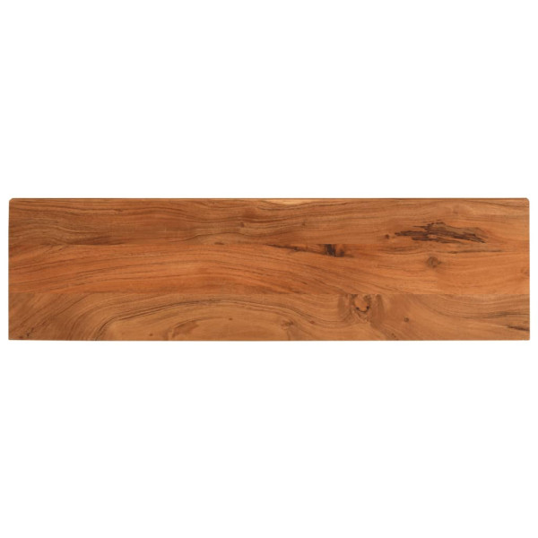 Tablero de mesa rectangular madera maciza acacia 110x20x3.8 cm D