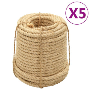 Cordas de sisal 5 peças 20 mm 100 m D