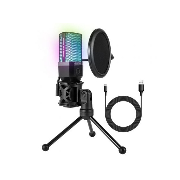 Micrófono woxter mic studio 65 rgb/ usb 2.0 D