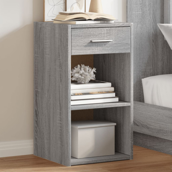 Mesitas noche 2 uds madera ingeniería gris Sonoma 35x34x65 cm Mesitas noche 2 uds madera ingeniería gris Sonoma 35x34x65 cm D