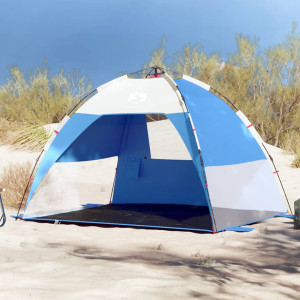 Tenda de praia 2 pessoas à prova d'água abertura rápida azul D