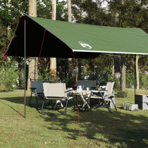 Lona de camping impermeable verde 460x305x210 cm D