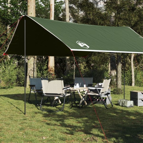 Lona de camping impermeable verde 430x380x210 cm D
