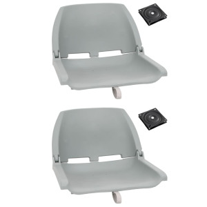 Set de asientos plegables para barco 4 uds gris D