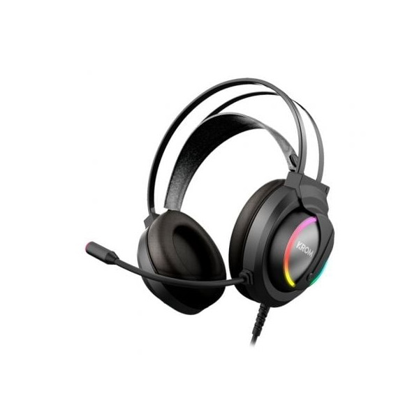Auriculares Gaming con micrófono Krom Kappa negro M 2