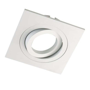 Foco empotrable CLASSIC basculante cuadrado blanco. Wonderlamp D