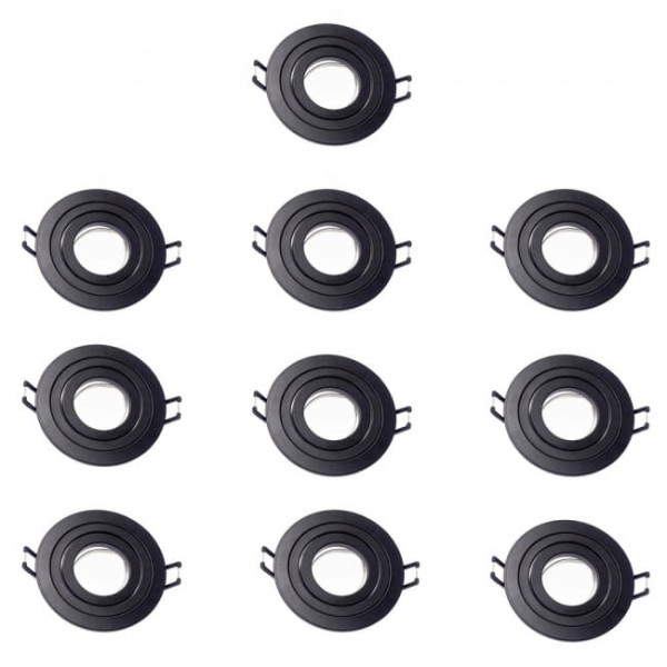 Pack 10 CLASSIC redondo negro M 2