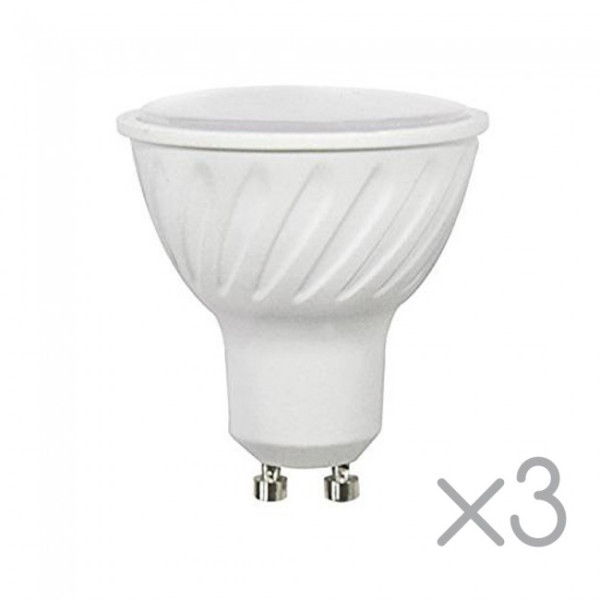 Pacote 3 lâmpadas LED GU10 6.2 W (luz fria) D