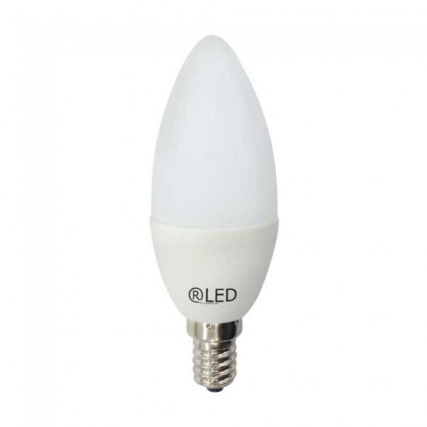 Lâmpada LED Candela E14 luz neutra (5.2W) D