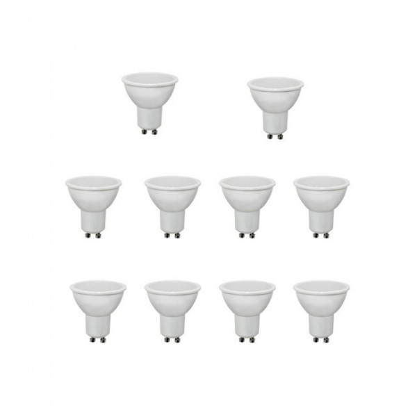 Pacote 10 lâmpadas LED GU10 (4W - 4200K) D
