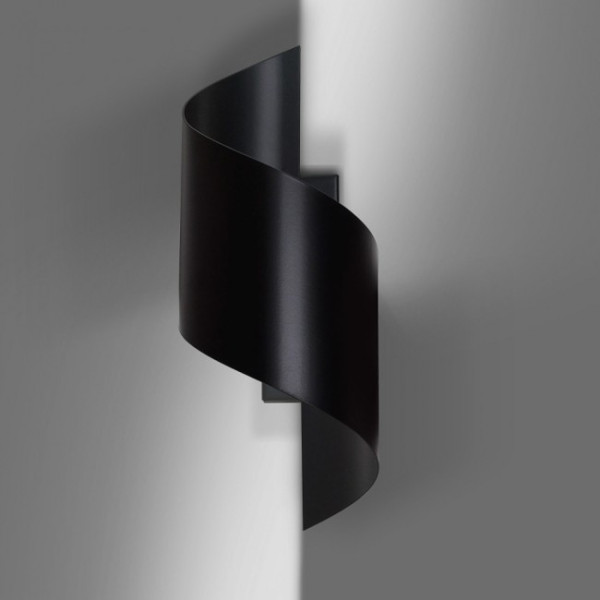 Aplique de pared Snape Negro M 2