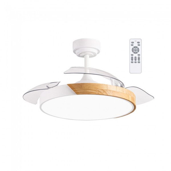 Ventilador LED aspas plegables Terno Mini Blanco CCT Dim (46W) D