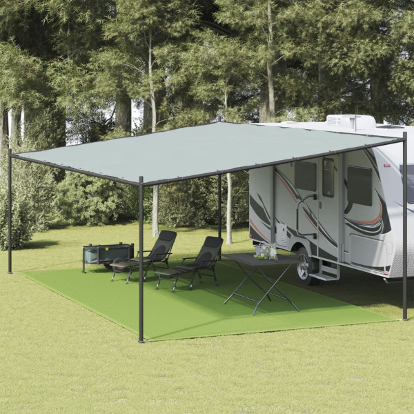 Tapete de tenda de HDPE verde claro 400x700 cm D