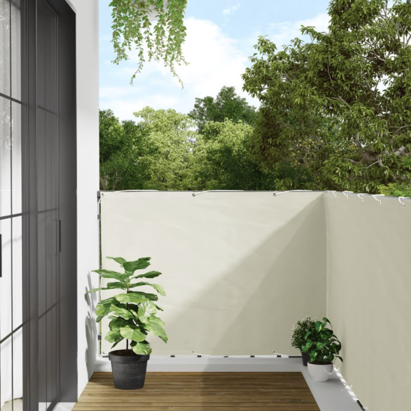 PVC branco Exibição de privacidade do jardim 700x120 cm D