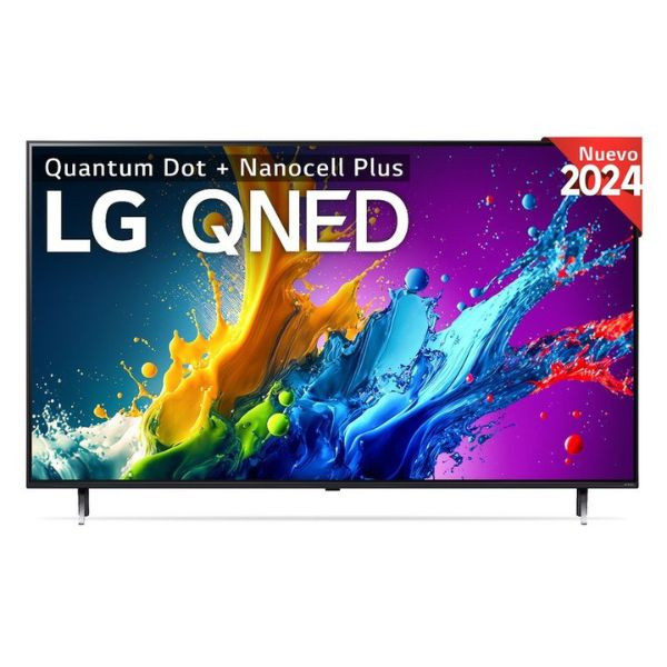 Smart TV LG 50" QNED 4K UHD 50QNED80T6A preto D