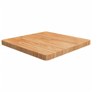 Tablero de mesa cuadrada madera roble marrón claro 60x60x4 cm D