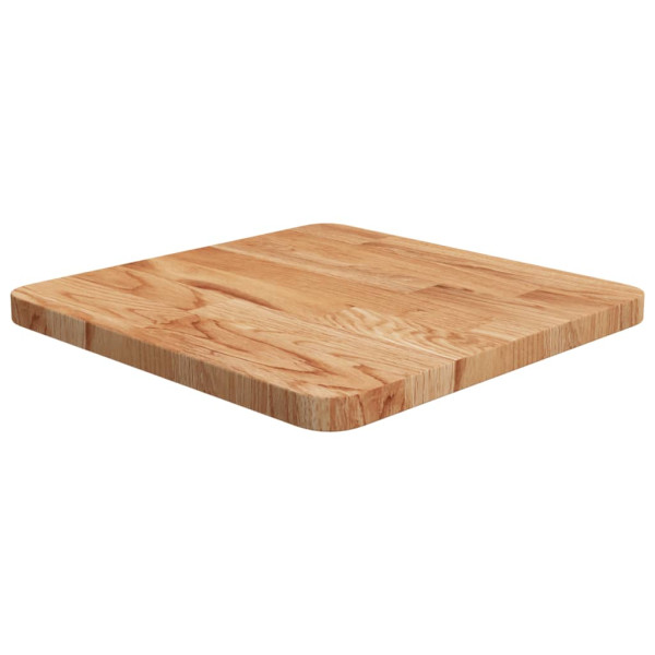 Tablero de mesa cuadrada madera roble marrón claro 40x40x2.5 cm D