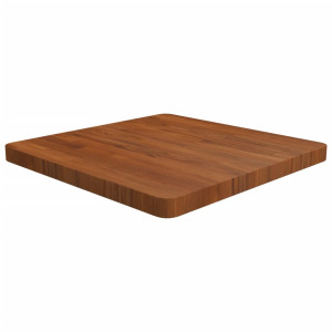 Tablero de mesa cuadrada madera roble marrón oscuro 60x60x4 cm D