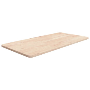 Encimera de baño madera maciza sin tratar 80x40x1.5 cm D