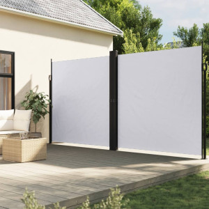 Toldo lateral retrátil branco 220x600 cm D